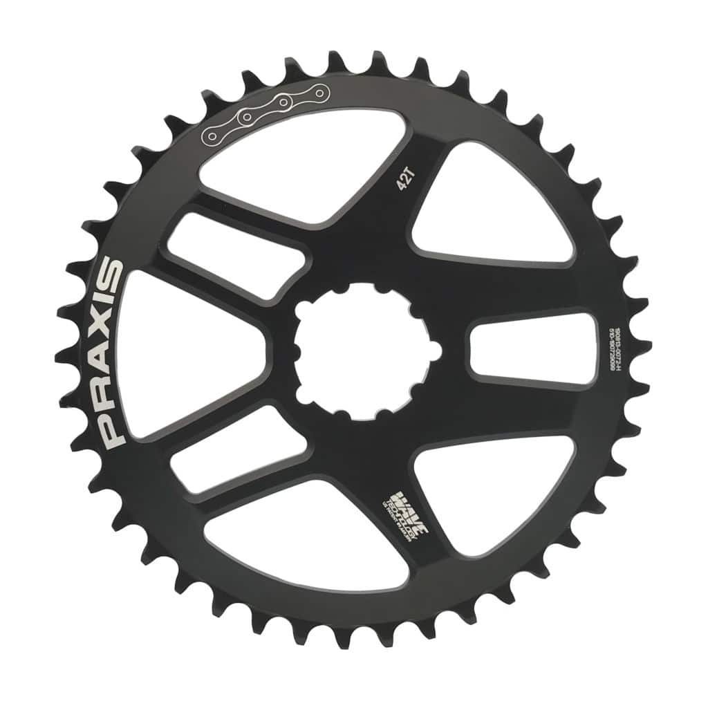 Praxis Direct Mount Wave 10/11/12 Speed Chainring (Black)