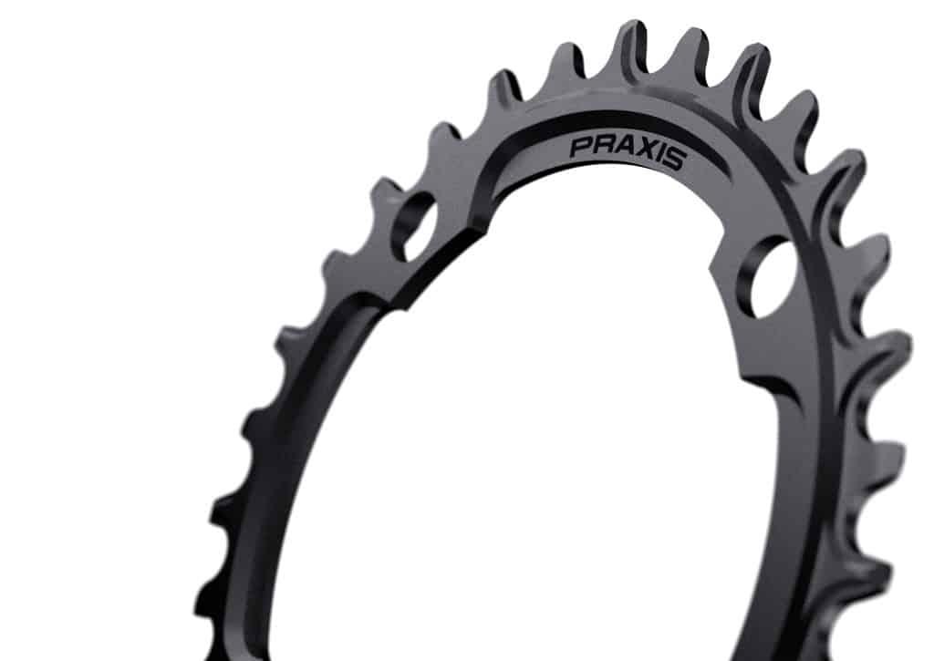 Praxis MTN E-Ring 104 BCD 10/11/12 Speed Chainring (Black) - BUMSONTHESADDLE