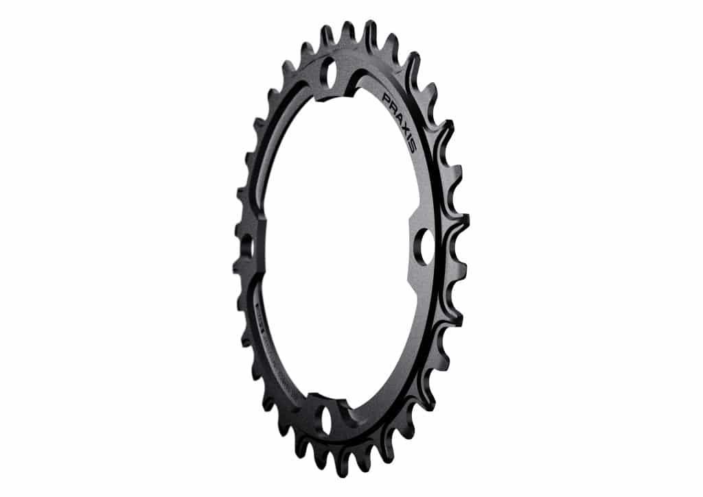 Praxis MTN E-Ring 104 BCD 10/11/12 Speed Chainring (Black) - BUMSONTHESADDLE
