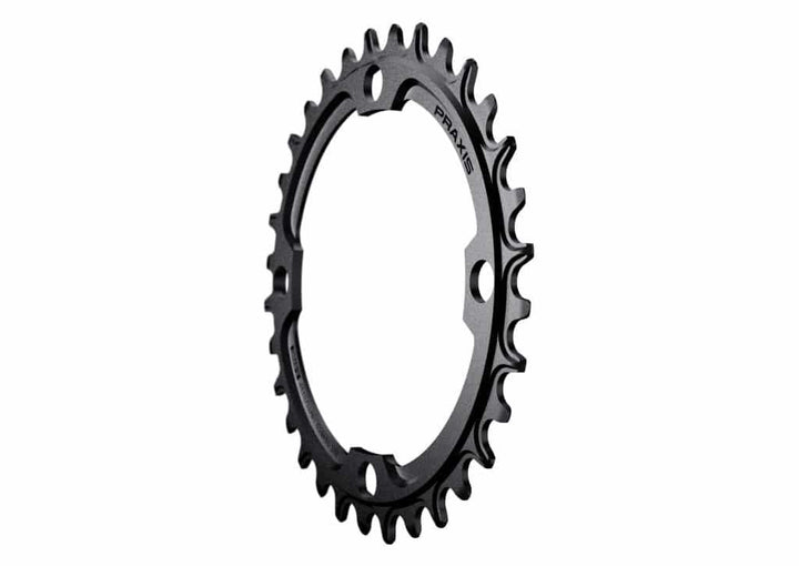 Praxis MTN E-Ring 104 BCD 10/11/12 Speed Chainring (Black) - BUMSONTHESADDLE