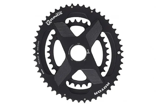 Rotor Q-Rings Spiderring Direct Mount Oval Chainring (Black)