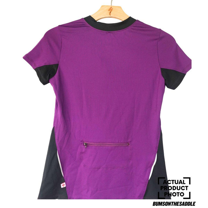 [Refurbished] Specialized Women Cycling Jersey (Black/Berry) - BUMSONTHESADDLE