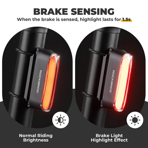 Rockbros Magnetic Smart Rear Light (Black)