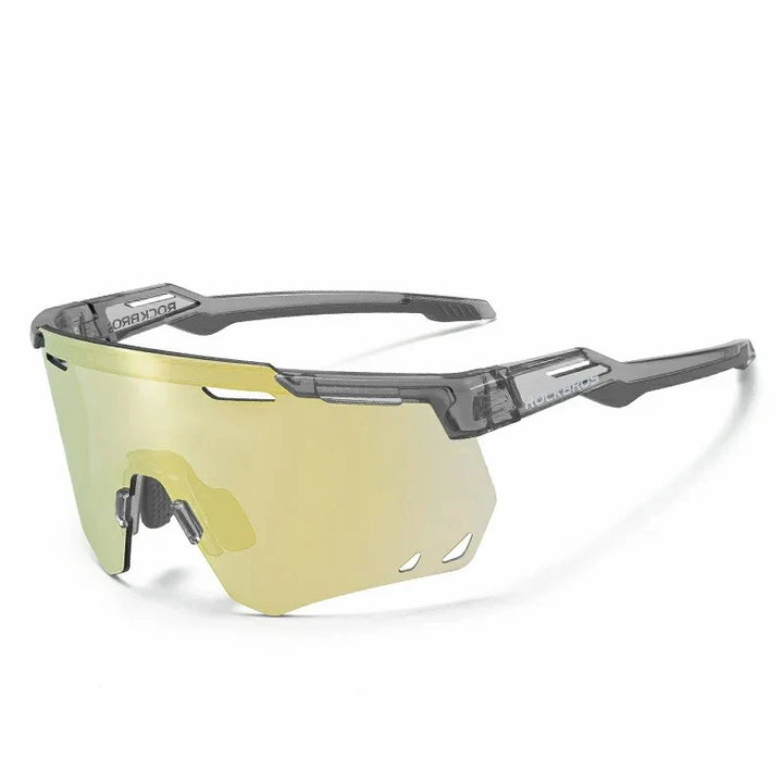 Rockbros Photochromic Windproof Sport Sunglasses (Light Gold)