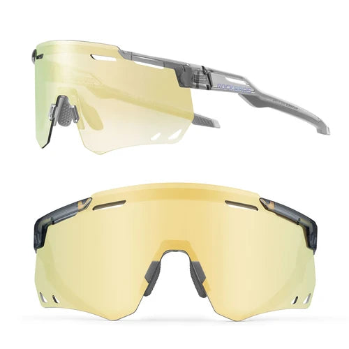 Rockbros Photochromic Windproof Sport Sunglasses (Light Gold)