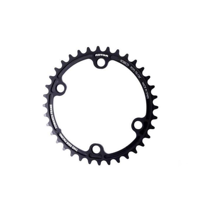 Rotor 110/4 BCD Round Inner Chainring (Black) - BUMSONTHESADDLE