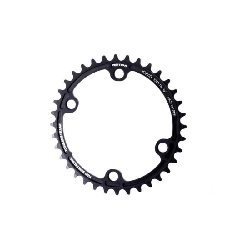 Rotor 110/4 BCD Round Inner Chainring (Black) - BUMSONTHESADDLE