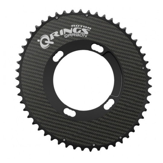 Rotor Q Ring Qarbon Carbon 11 Speed Chainring (Black)