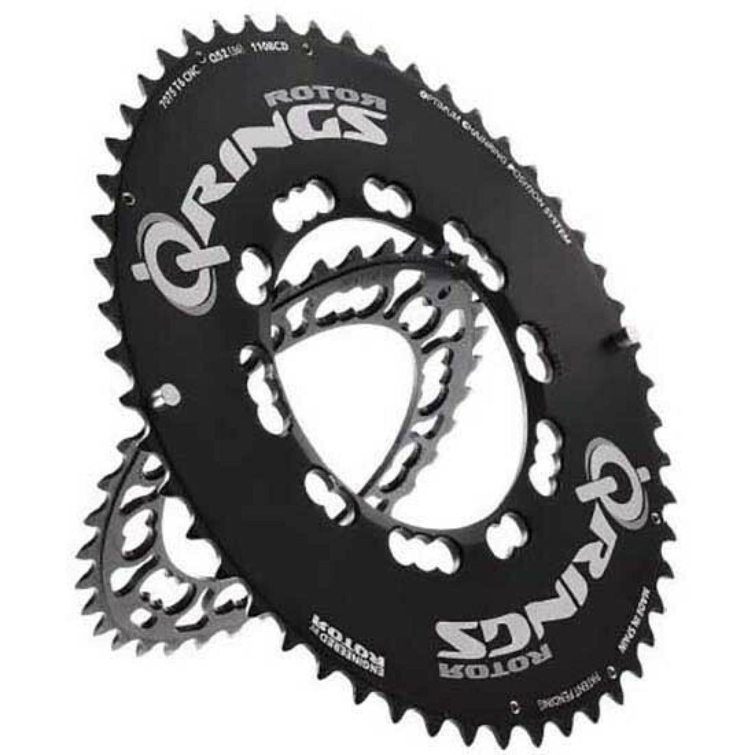 Rotor Q Rings 10/11 Speed Chainring (Black) - BUMSONTHESADDLE