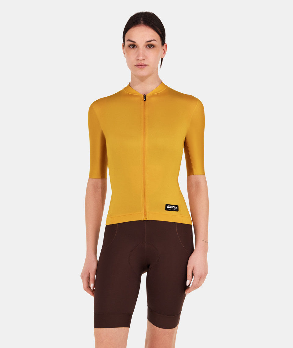 Santini Ready To Ride Unisex Cycling Jersey (Ochre)