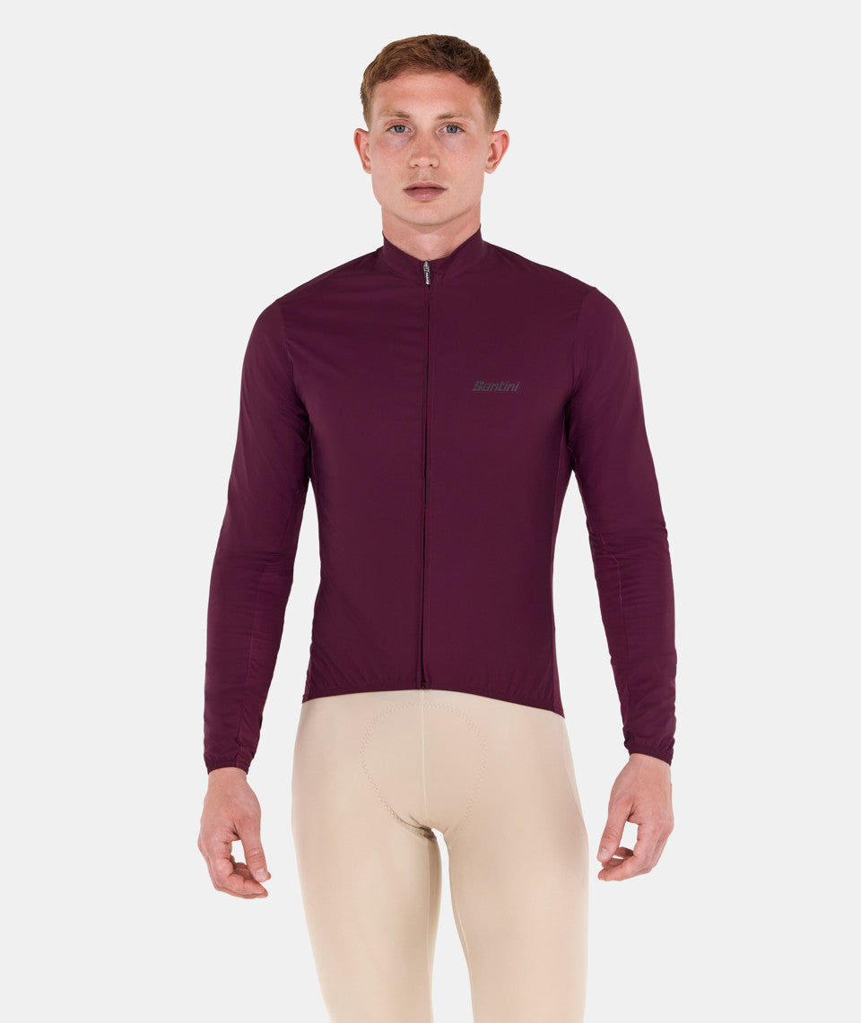 Santini Ready To Ride Wind Cycling Jacket (Black)