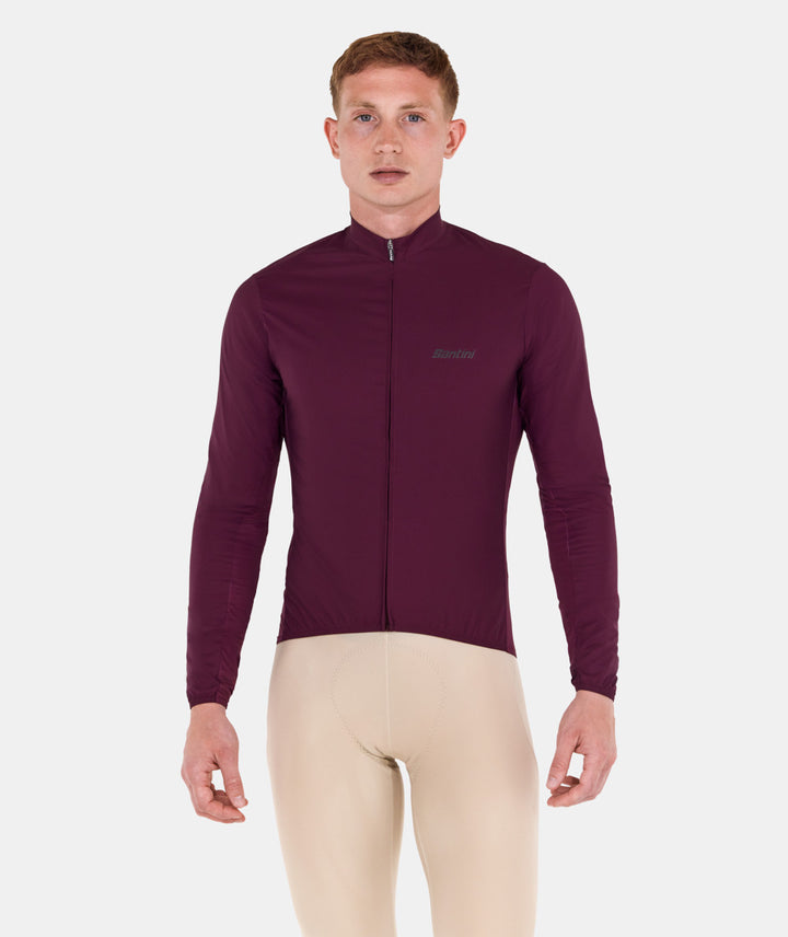 Santini Ready To Ride Wind Cycling Jacket (Black)