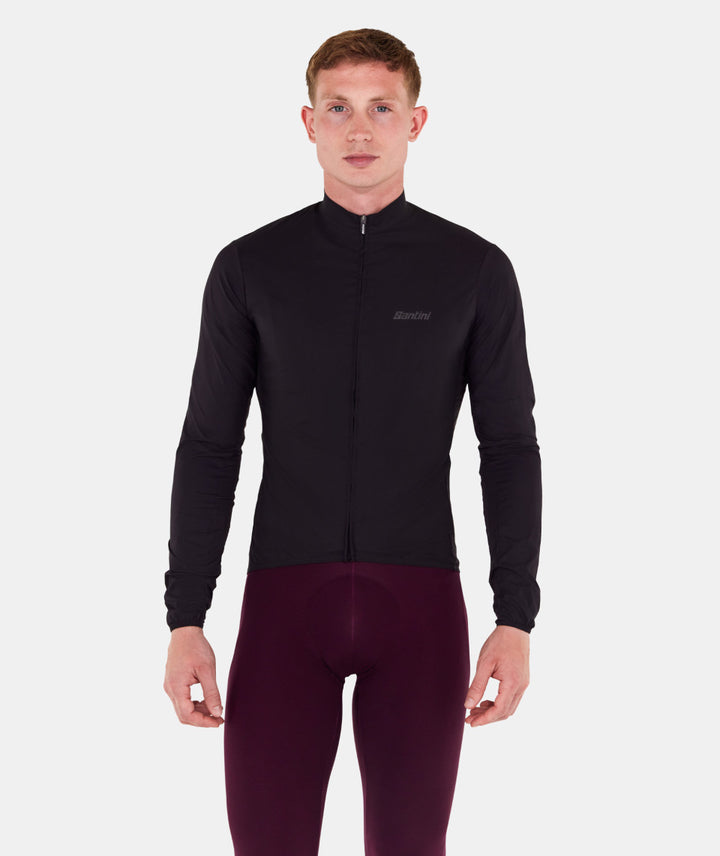 Santini Ready To Ride Wind Jacket (Burgundy)