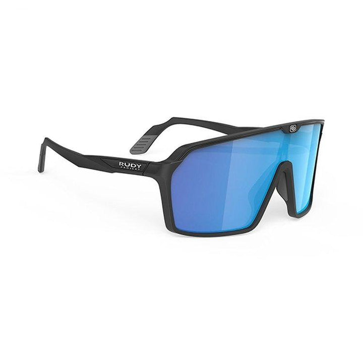 Rudy Project Spinshield Sunglasses (Matte Black/Multilaser Blue) - BUMSONTHESADDLE