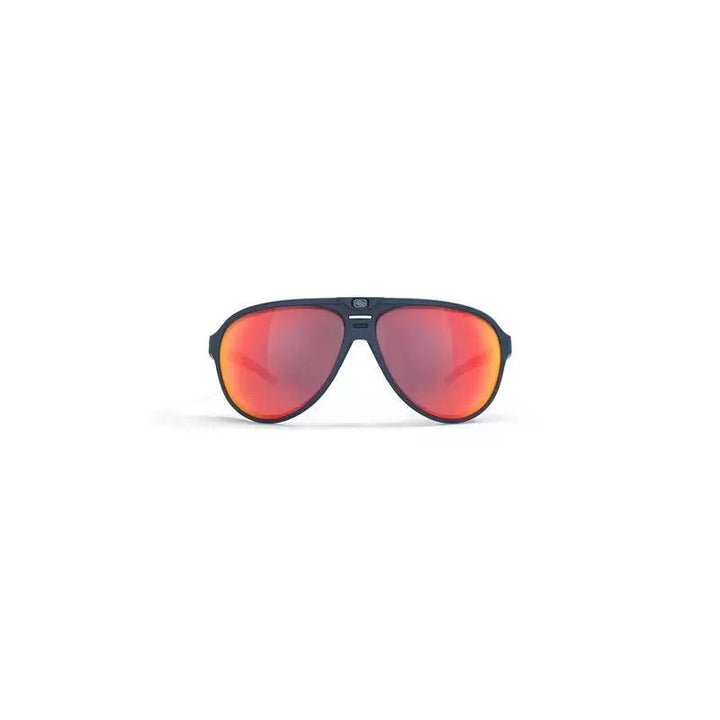 Rudy Project Stardash Sunglasses (Matte Navy Blue/Multilaser Red) - BUMSONTHESADDLE