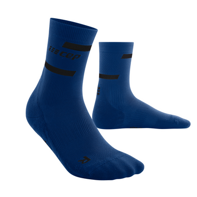 CEP The Run Mid Cut 4.0 Compression Men's Socks (Blue)