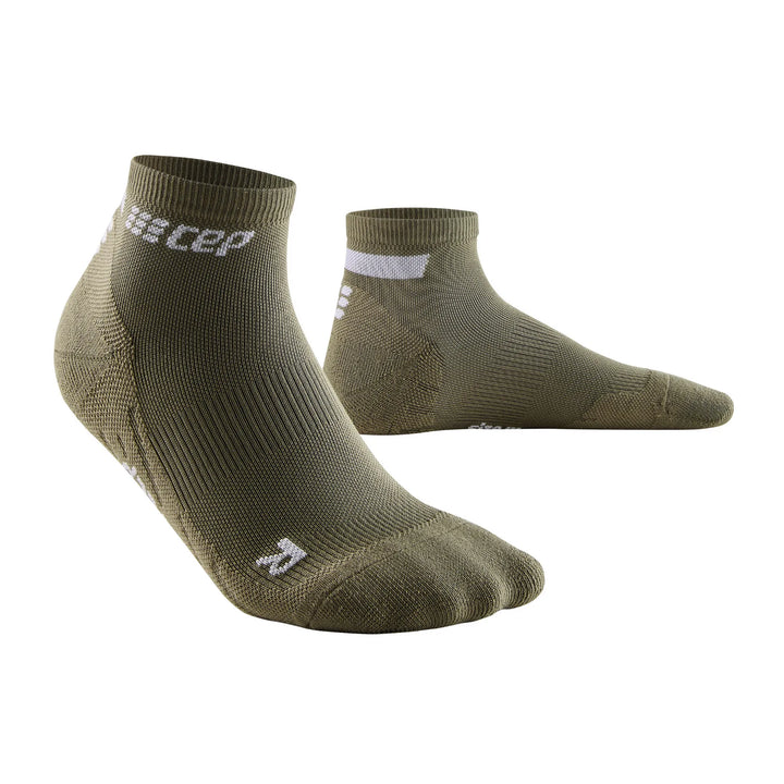 CEP Compression The Run Low Cut Women's Running Socks 4.0 (Olive)