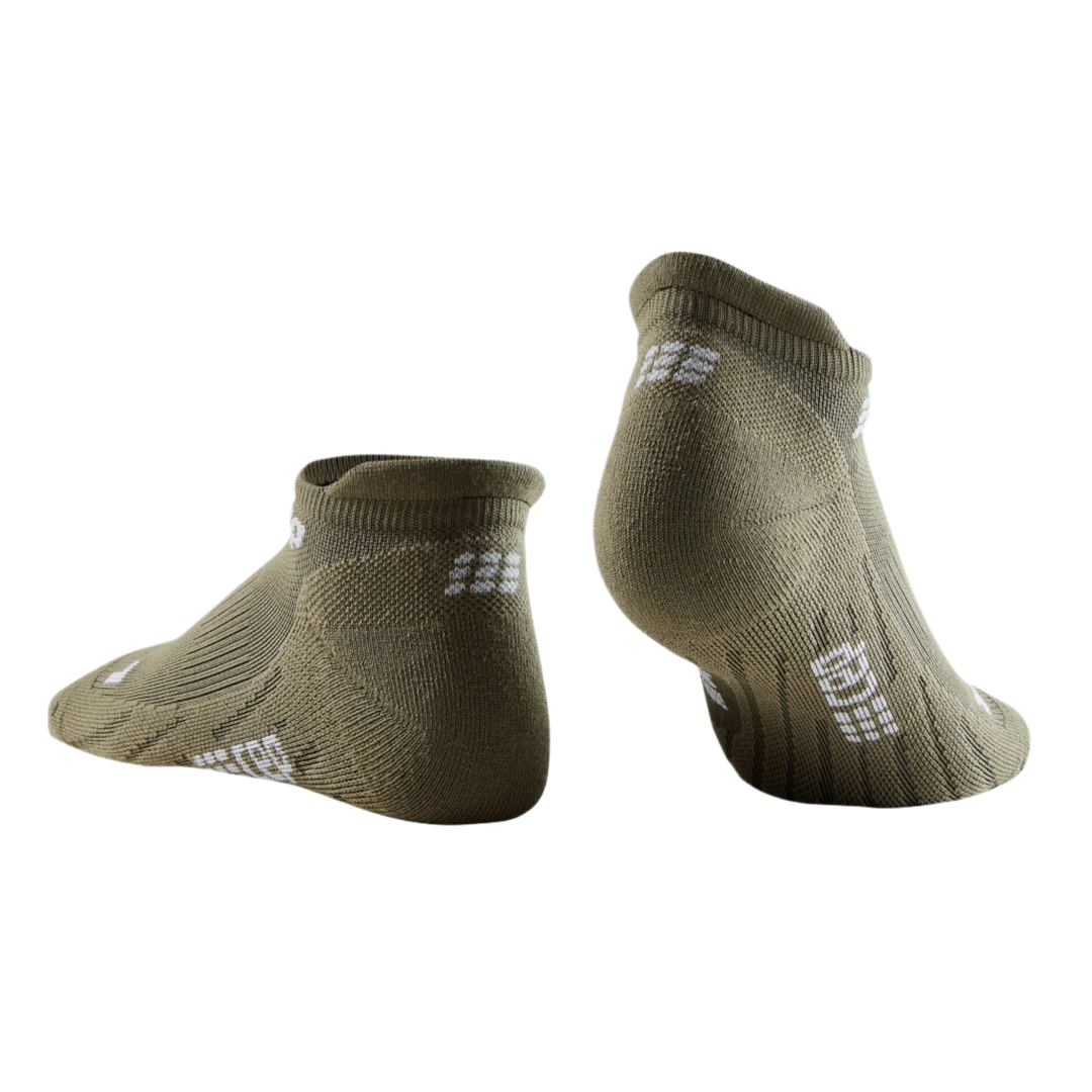 CEP Compression The Run No Show 4.0 Women's Running Socks (Olive)