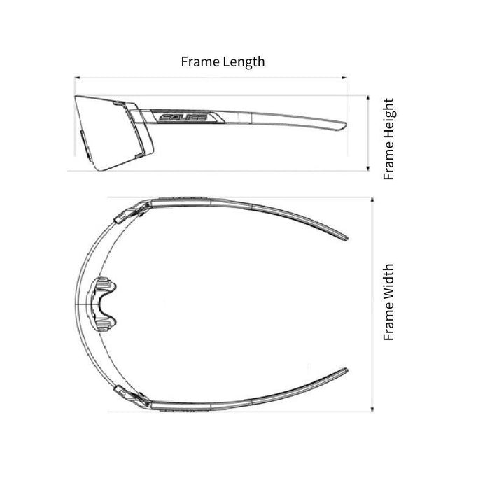 Salice RW018 Sport Sunglass (RW Black/Black White) - BUMSONTHESADDLE
