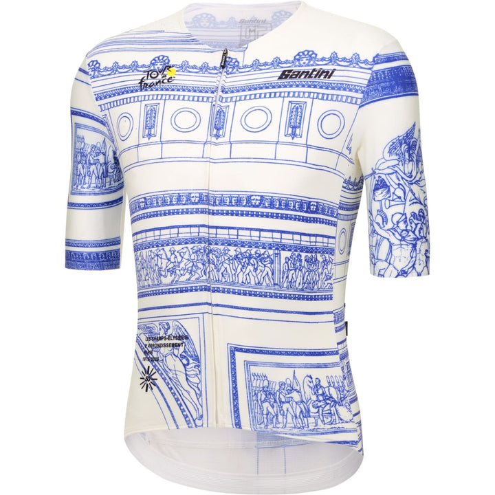 Santini Tdf Arriv'ee Arc De Triomphe Unisex Cycling Jersey (Print)