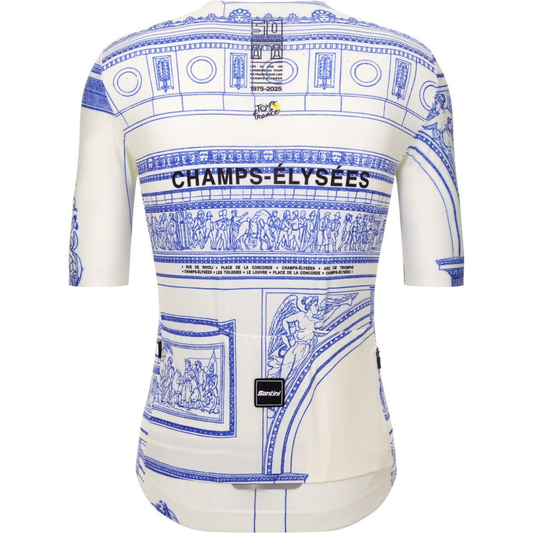 Santini Tdf Arriv'ee Arc De Triomphe Unisex Cycling Jersey (Print)