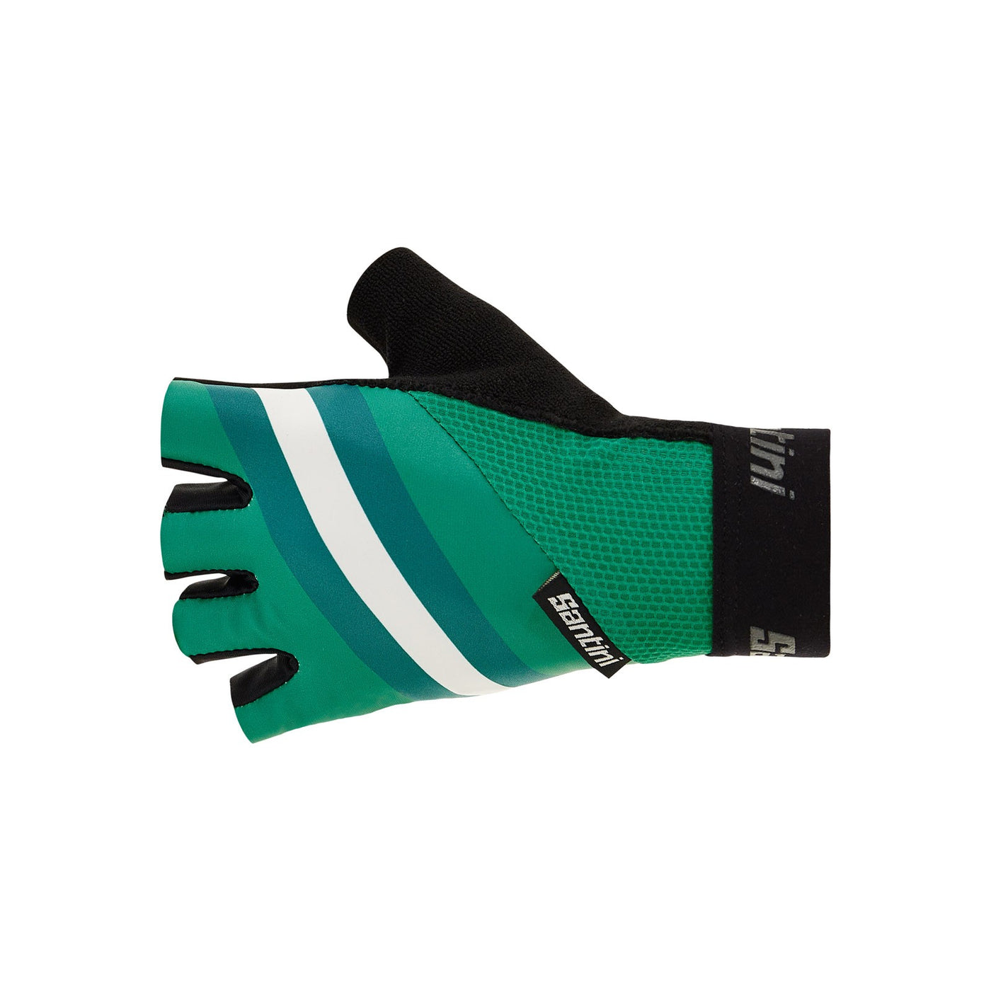 Santini Bengal Unisex Gel Cycling Gloves (Green)