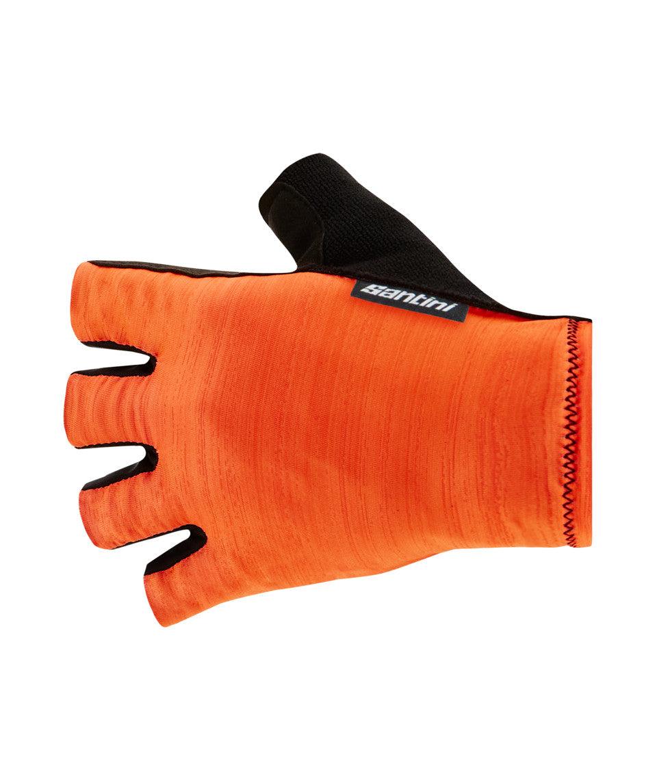 Santini Cubo Unisex Cycling Gloves (Orange) - BUMSONTHESADDLE