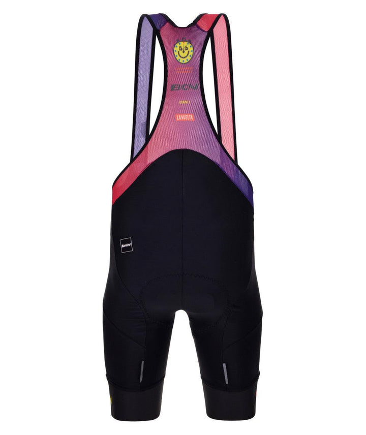 Santini La Vuelta Barcelona Men's Cycling Bibshorts (Black) - BUMSONTHESADDLE