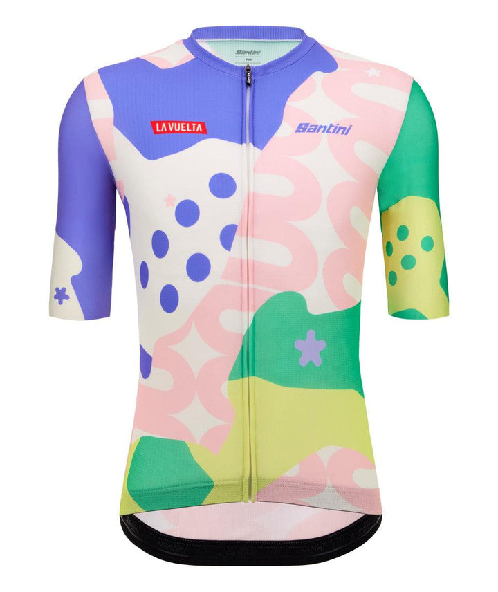 Santini La Vuelta Km Cero Men's Cycling Jersey (Print) - BUMSONTHESADDLE