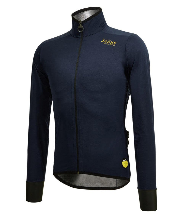 Santini Le Maillot Jaune Rain Jacket (Blue) - BUMSONTHESADDLE