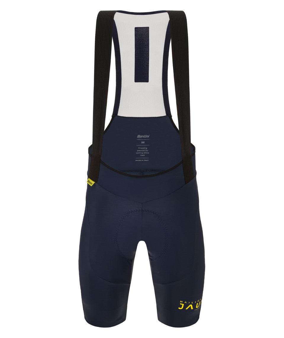 Santini Le Malliot Jaune Men's Cycling Bibshorts (Navy Blue) - BUMSONTHESADDLE