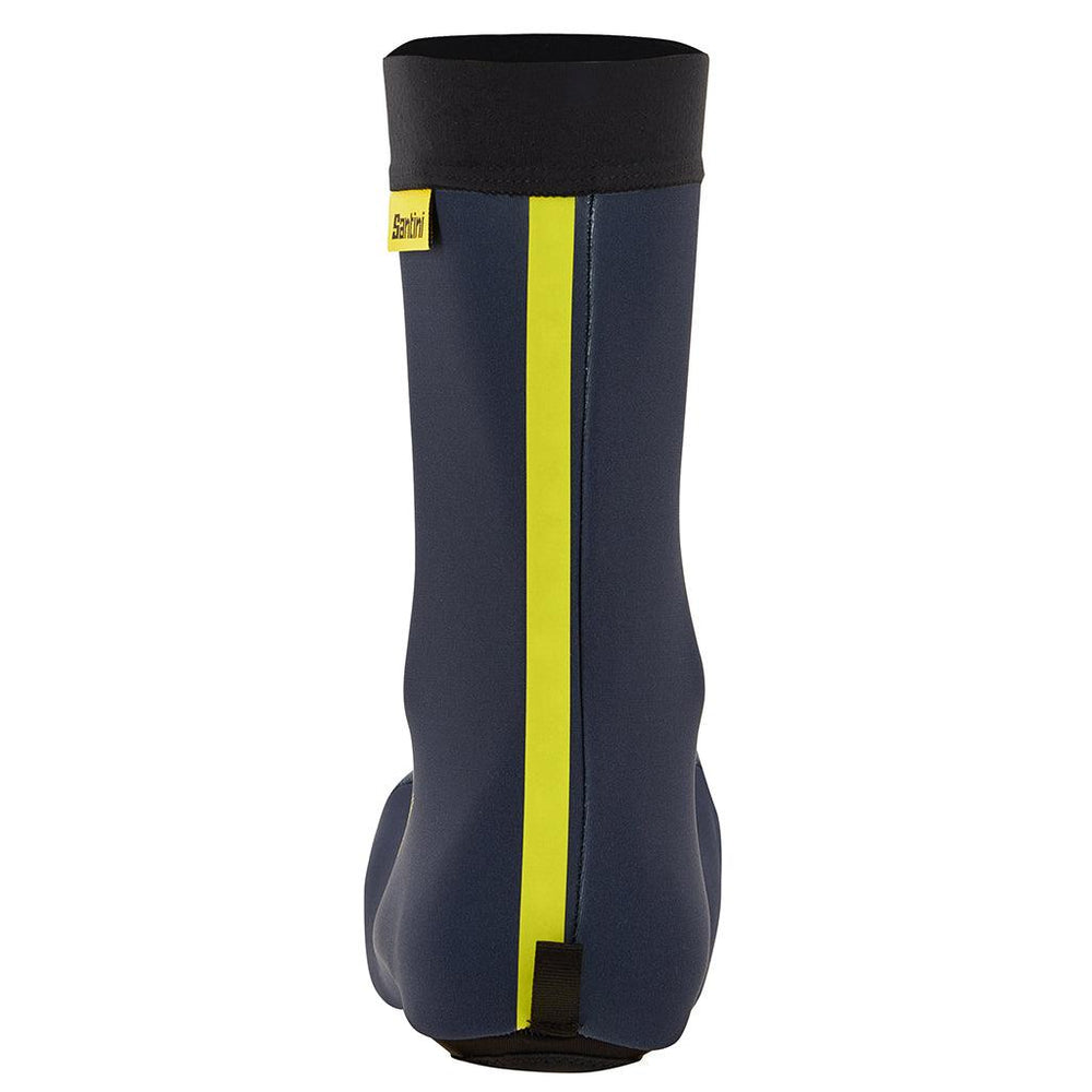 Santini Malliot Jaune Shoecovers (Navy Blue) - BUMSONTHESADDLE