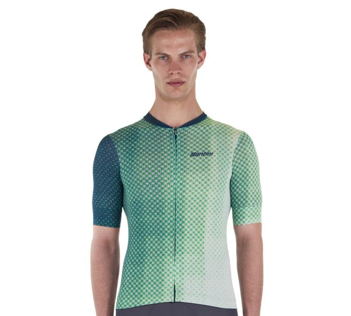 Santini Paws Form Men's Cycling Jersey (Green) - BUMSONTHESADDLE