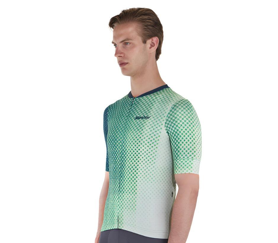 Santini Paws Form Men's Cycling Jersey (Green) - BUMSONTHESADDLE