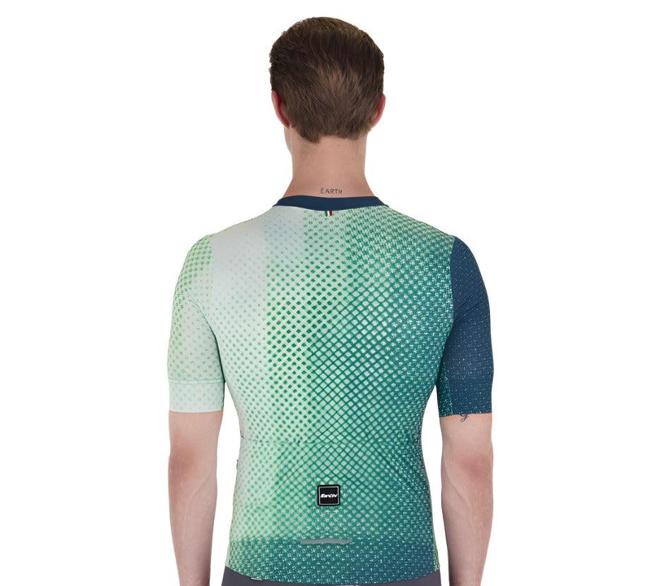 Santini Paws Form Men's Cycling Jersey (Green) - BUMSONTHESADDLE