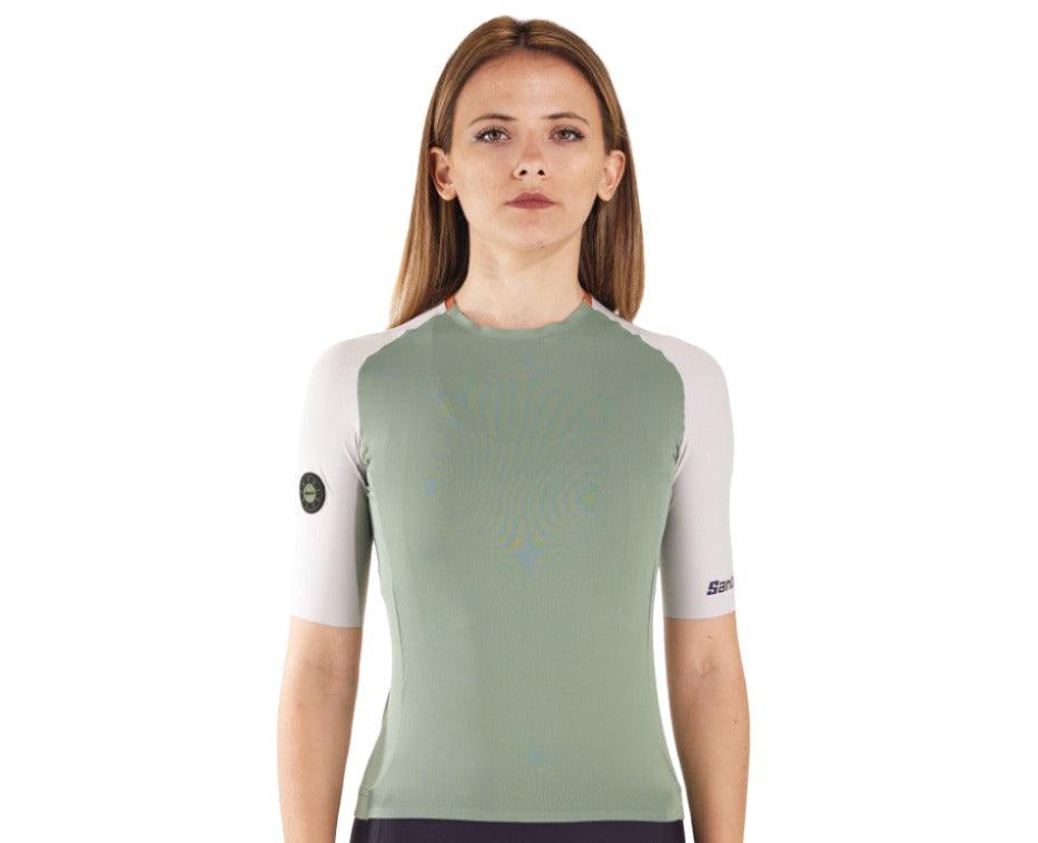 Santini Pelle Unisex Cycling Jersey (Green) - BUMSONTHESADDLE