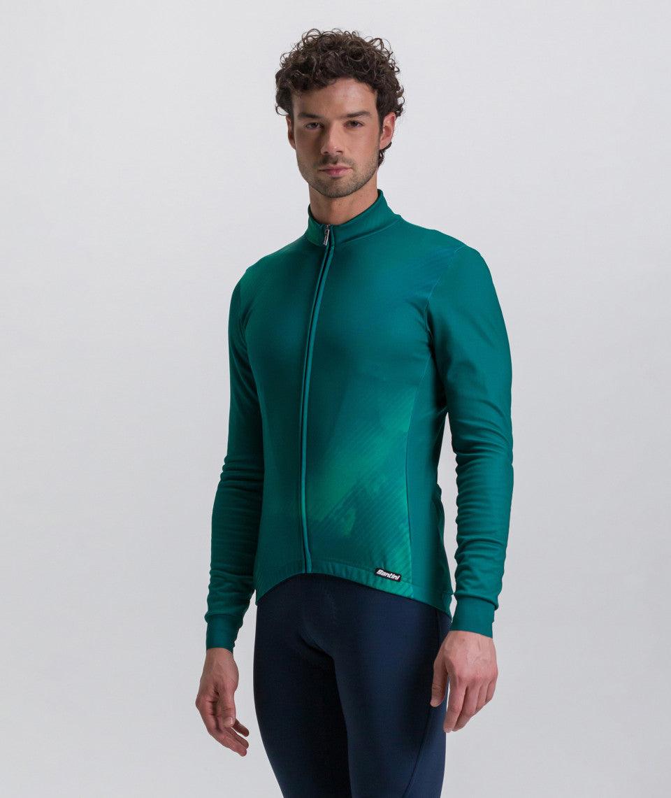 Santini Pure Dye Men's Cycling Jersey (Green) - BUMSONTHESADDLE