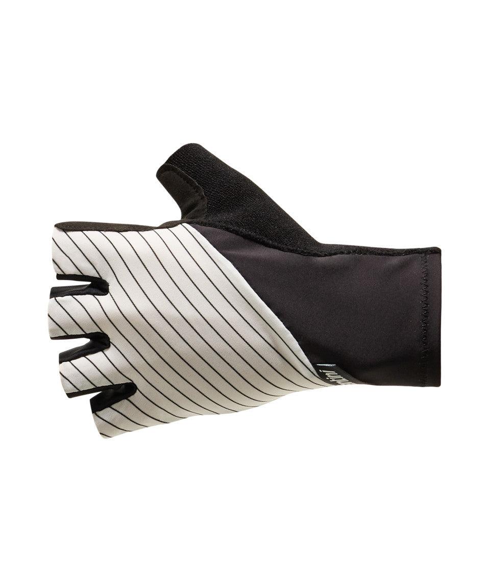 Santini Riga Unisex Cycling Gloves (White) - BUMSONTHESADDLE