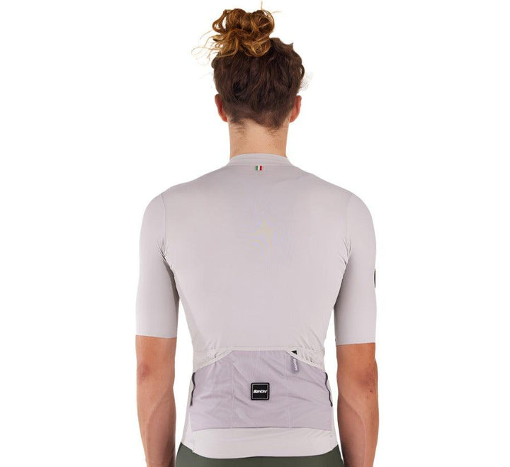 Santini Stone Unisex Cycling Jersey (Beige) - BUMSONTHESADDLE