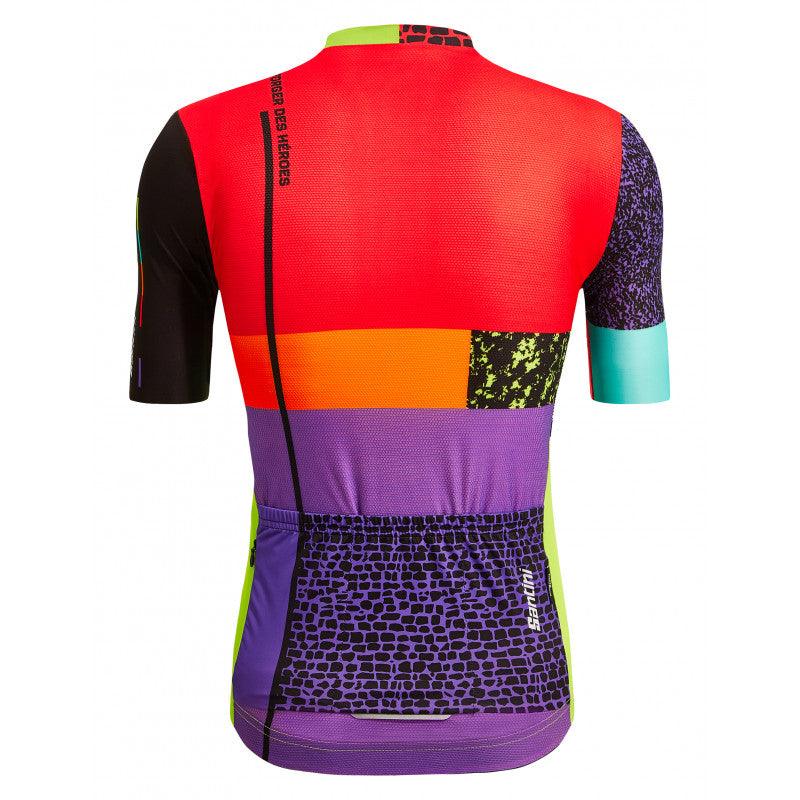 Santini TDF Paris Roubaix Forger Des Heroes Mens Cycling Jersey (Print) - BUMSONTHESADDLE