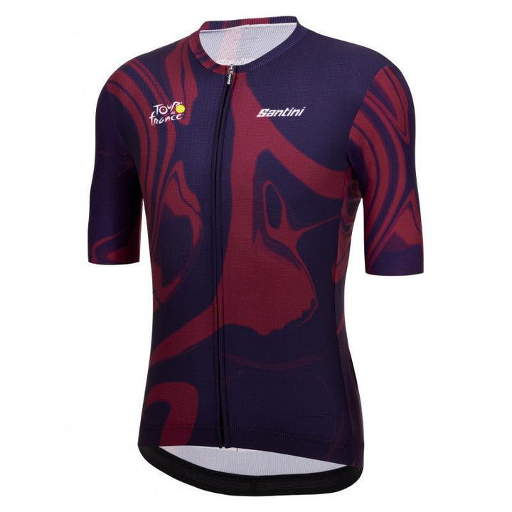 Santini Tour De France Bordeaux Men's Cycling Jersey (Print) - BUMSONTHESADDLE