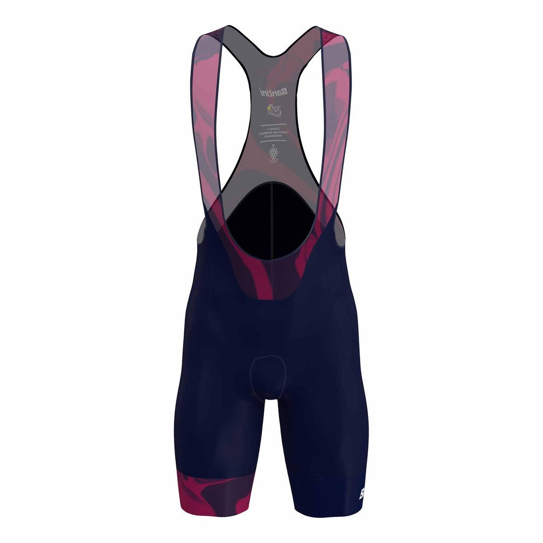 Santini Tour De France Bourdeaux Men's Cycling Bibshort (Navy Blue) - BUMSONTHESADDLE
