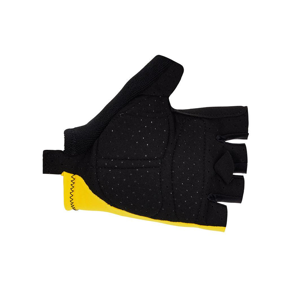 Santini Tour De France Overall Leader Unisex Cycling Gloves (Yellow) - BUMSONTHESADDLE