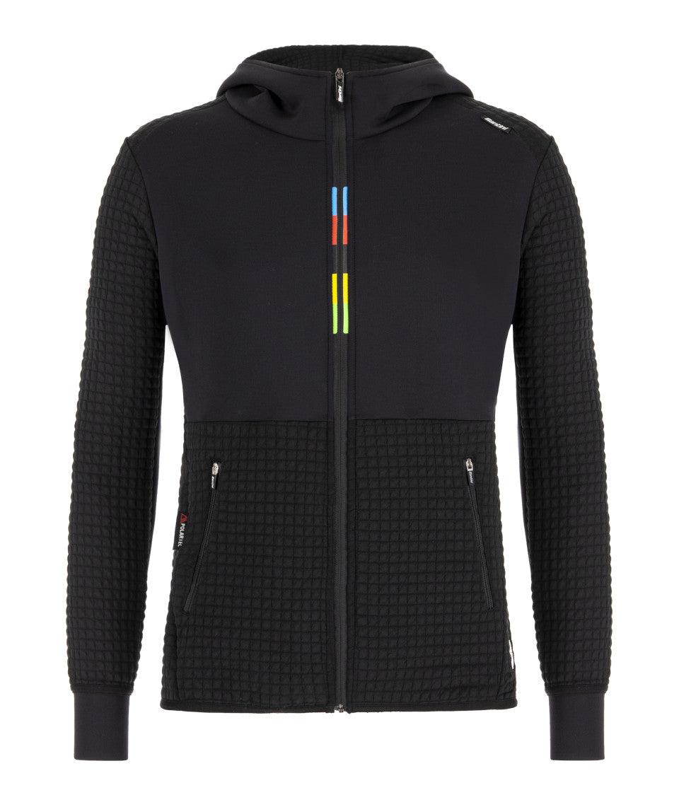 Santini UCI Groove Hoodie (Black) - BUMSONTHESADDLE