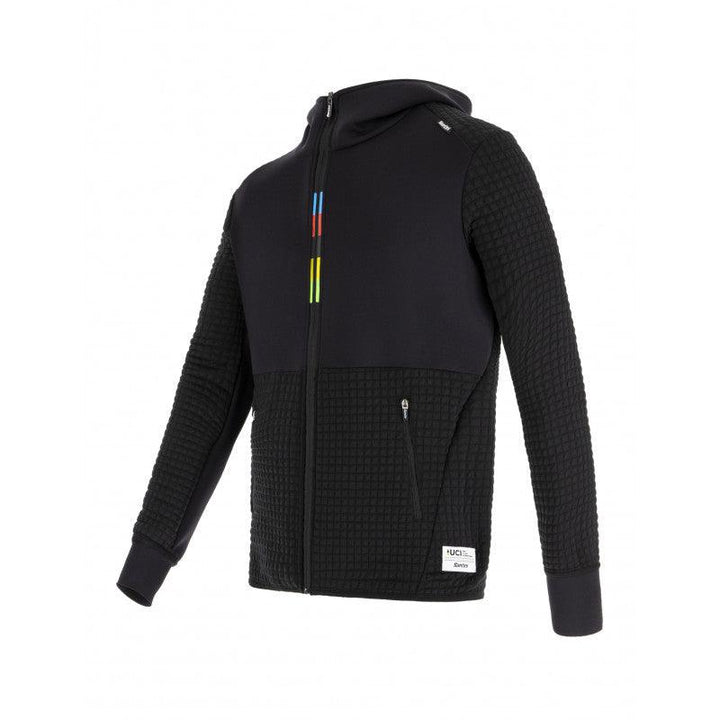 Santini UCI Groove Men's Cycling Hoodie (Black) - BUMSONTHESADDLE