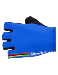 Santini UCI Official Rainbow Unisex Cycling Gloves (Royal Blue) - BUMSONTHESADDLE