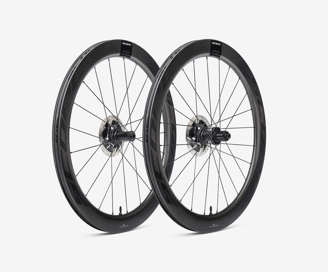 Scope R5 Carbon Tubeless Ready Disc Brake Wheel - Shimano (Black) - BUMSONTHESADDLE