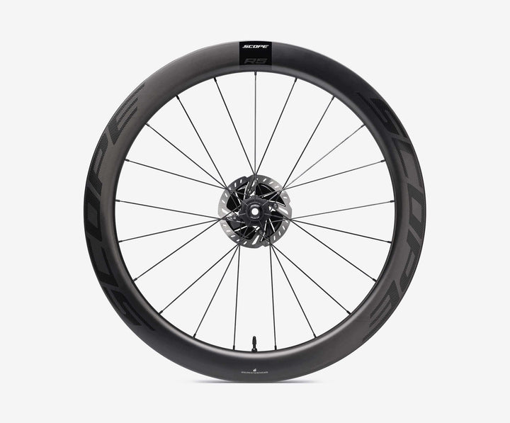 Scope R5 Carbon Tubeless Ready Disc Brake Wheel - Shimano (Black) - BUMSONTHESADDLE