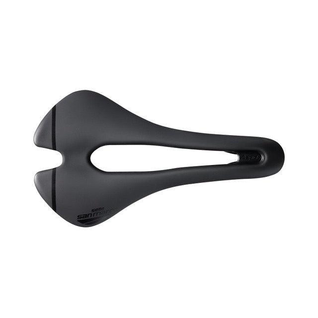 Selle Sanmarco Aspide Short Sport Saddle (Black) - BUMSONTHESADDLE