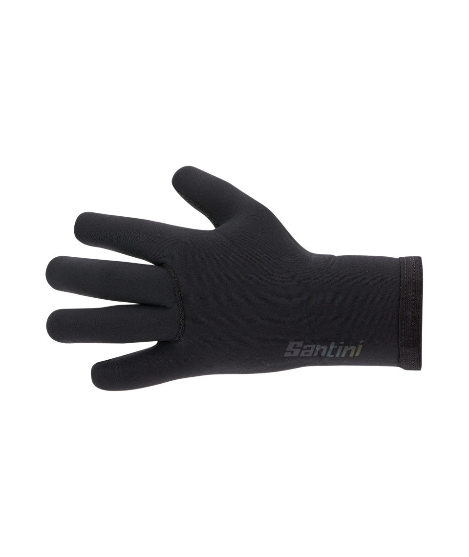 Santini Shield Unisex Cycling Gloves (Black)